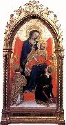 Giovanni di Francesco Madonna Enthroned with St Lawrence and St Julian Spain oil painting artist